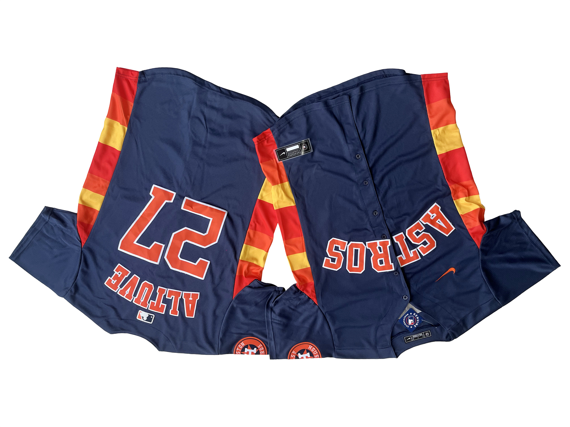 Men Houston Astros #27 Jose Altuve Nike Navy blue Alternate Limited mlb Jersey->houston astros->MLB Jersey